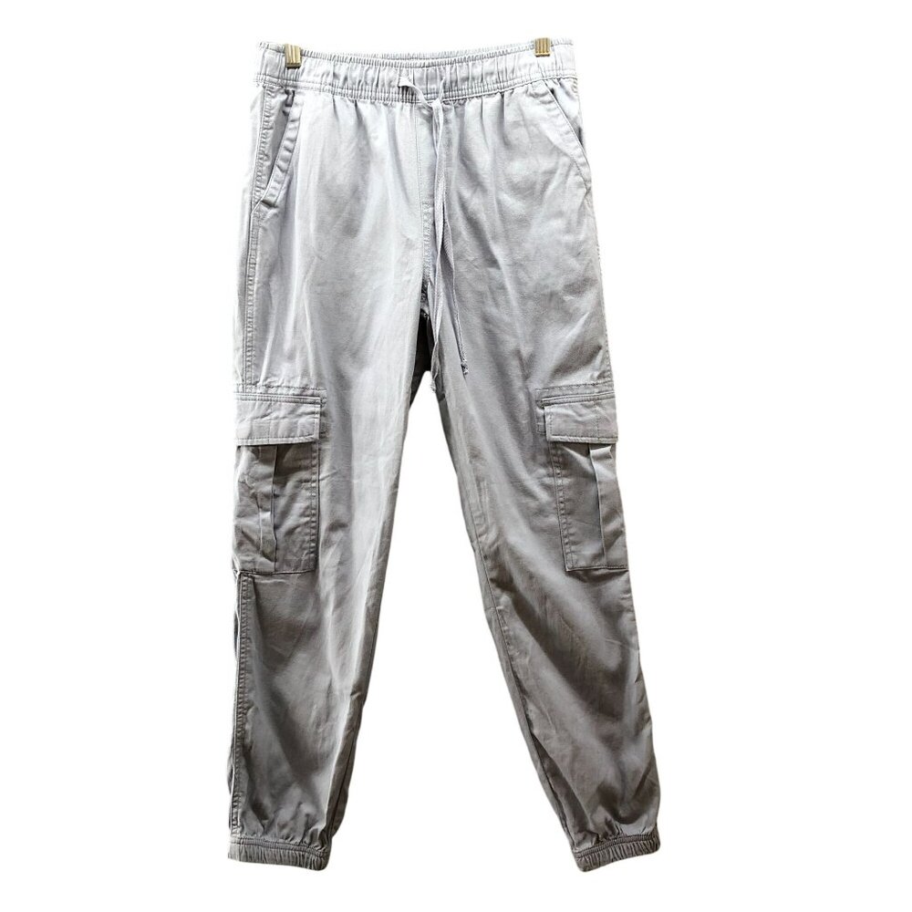 Sincerely Jules Cargo Jogger Pants Womens S Light Blue Pull On High Rise Relaxed